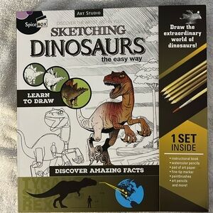 Spice Box Discover The Artist Within You Sketching Dinosaurs The Easy Way Kit